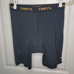Trayl Padded Bikers Shorts, Men's Large, Black NWT